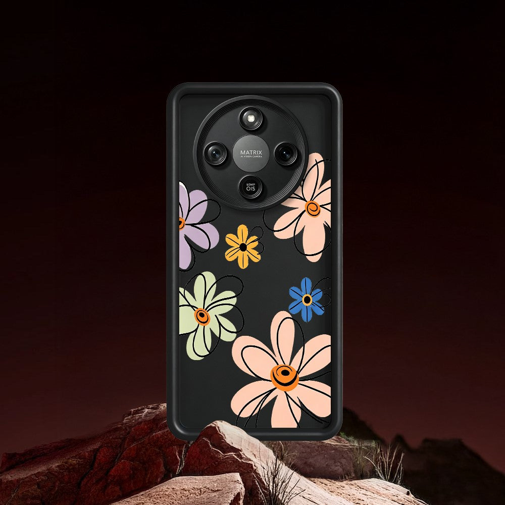 TPU Case For Honor X70 5G  /  X9d 5G  /  Magic8 Lite 5G Hand-Drawn Floral Pattern Phone Back Cover