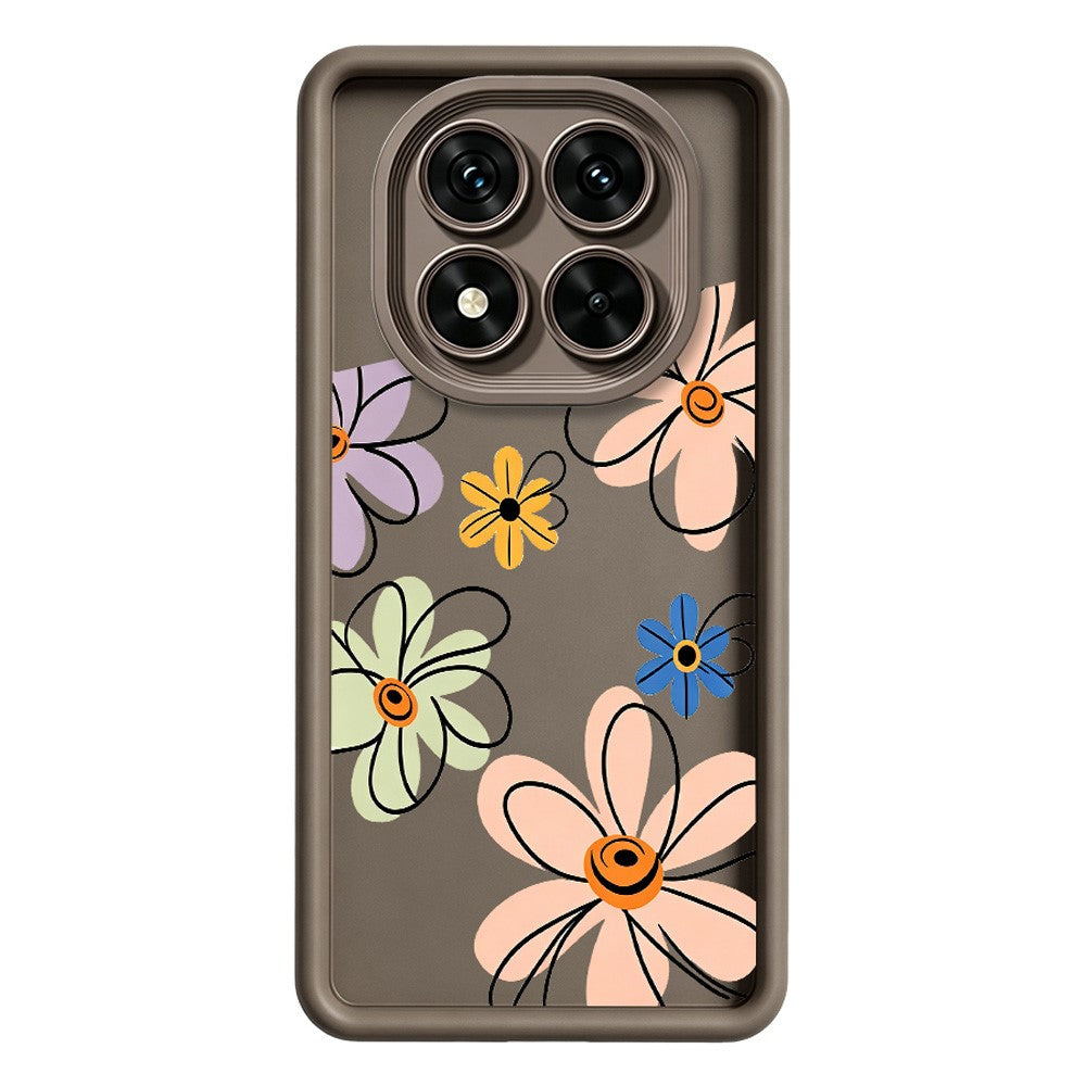 For Xiaomi Redmi Note 15 Pro 5G (Global) TPU Case Hand-Drawn Floral Pattern Phone Back Cover