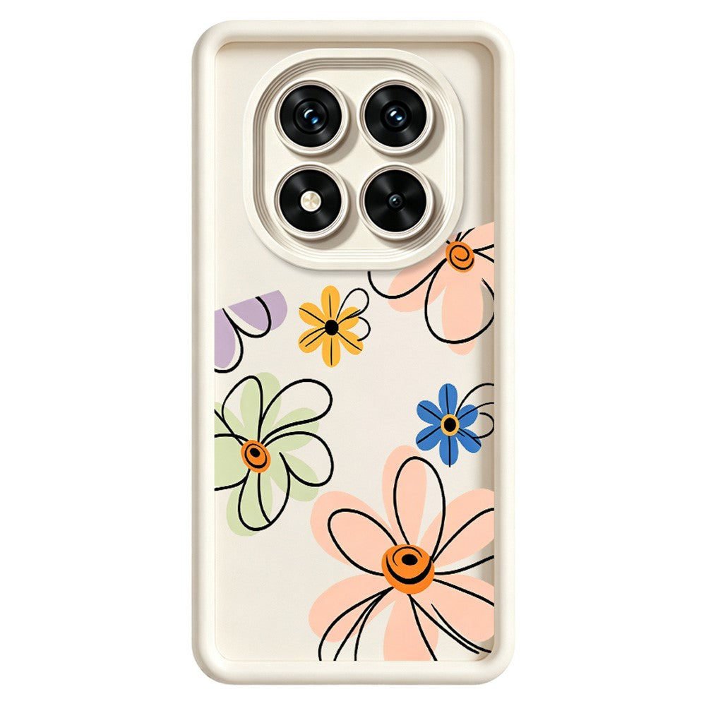 For Xiaomi Redmi Note 15 Pro+ 5G (Global)  /  Poco M8 Pro 5G TPU Case Hand-Drawn Floral Pattern Phone Back Cover
