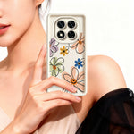 For Xiaomi Redmi Note 15 Pro+ 5G (Global)  /  Poco M8 Pro 5G TPU Case Hand-Drawn Floral Pattern Phone Back Cover