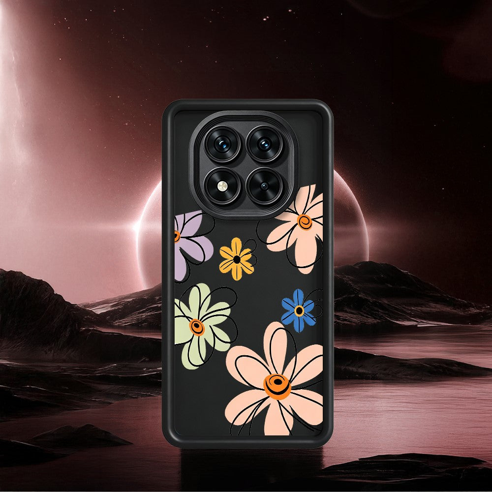 For Xiaomi Redmi Note 15 Pro+ 5G (Global)  /  Poco M8 Pro 5G TPU Case Hand-Drawn Floral Pattern Phone Back Cover
