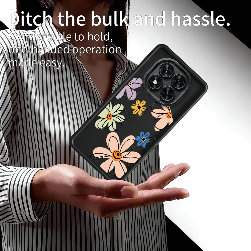 For Xiaomi Redmi Note 15 Pro+ 5G (Global)  /  Poco M8 Pro 5G TPU Case Hand-Drawn Floral Pattern Phone Back Cover