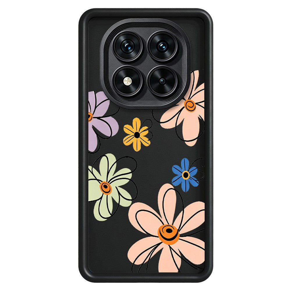 For Xiaomi Redmi Note 15 Pro+ 5G (Global)  /  Poco M8 Pro 5G TPU Case Hand-Drawn Floral Pattern Phone Back Cover