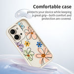 For Xiaomi Redmi 15C 5G (EU) (173mm)  /  15C 4G (EU) (173mm) TPU Case Hand-Drawn Floral Pattern Phone Back Cover