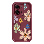 For Xiaomi Redmi 15C 5G (EU) (173mm)  /  15C 4G (EU) (173mm) TPU Case Hand-Drawn Floral Pattern Phone Back Cover