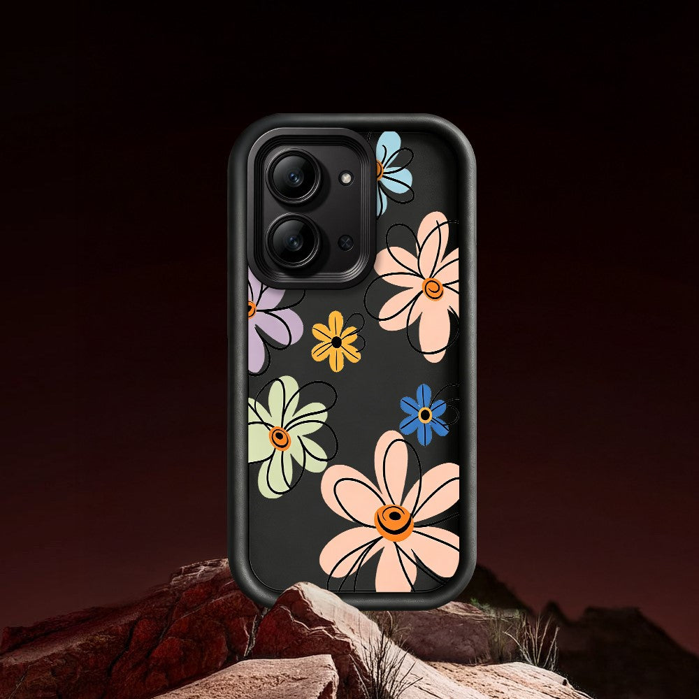 For Xiaomi Redmi 15C 4G (Global) (171mm)  /  Poco C85 4G (171mm) TPU Case Hand-Drawn Floral Pattern Phone Back Cover