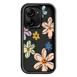 For Xiaomi Redmi 15C 4G (Global) (171mm)  /  Poco C85 4G (171mm) TPU Case Hand-Drawn Floral Pattern Phone Back Cover