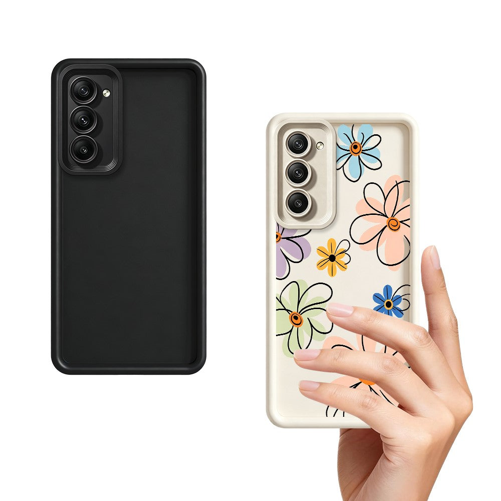 For Xiaomi Redmi 15 5G (EU) (171mm)  /  15 4G (EU) (171mm) TPU Case Hand-Drawn Floral Pattern Phone Back Cover