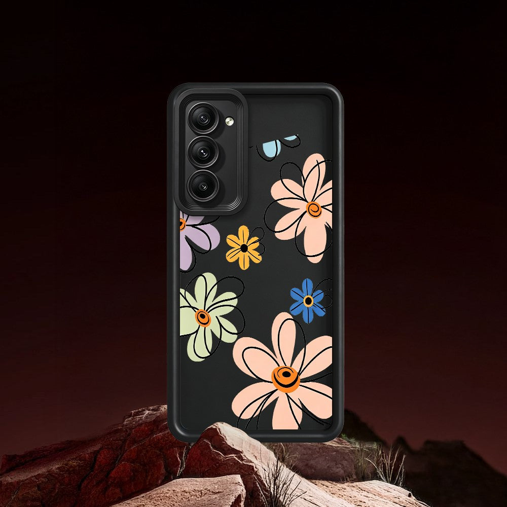 For Xiaomi Redmi 15 5G (EU) (171mm)  /  15 4G (EU) (171mm) TPU Case Hand-Drawn Floral Pattern Phone Back Cover