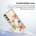 Samsung Galaxy S26+ TPU-skal Handritat blommönster mobilbaksida