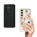 Samsung Galaxy S26+ TPU-skal Handritat blommönster mobilbaksida
