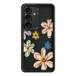 Samsung Galaxy S26+ TPU-skal Handritat blommönster mobilbaksida
