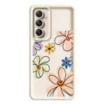 Samsung Galaxy A37 5G TPU-skal Handritat blommönster baksida