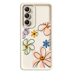 Samsung Galaxy A36 5G TPU-skal Handritat blommönster mobilbaksida