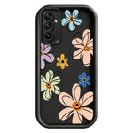 TPU-skal för Samsung Galaxy A18 5G / A18 4G / A17 5G / A17 4G handritat blommönster mobilbaksida