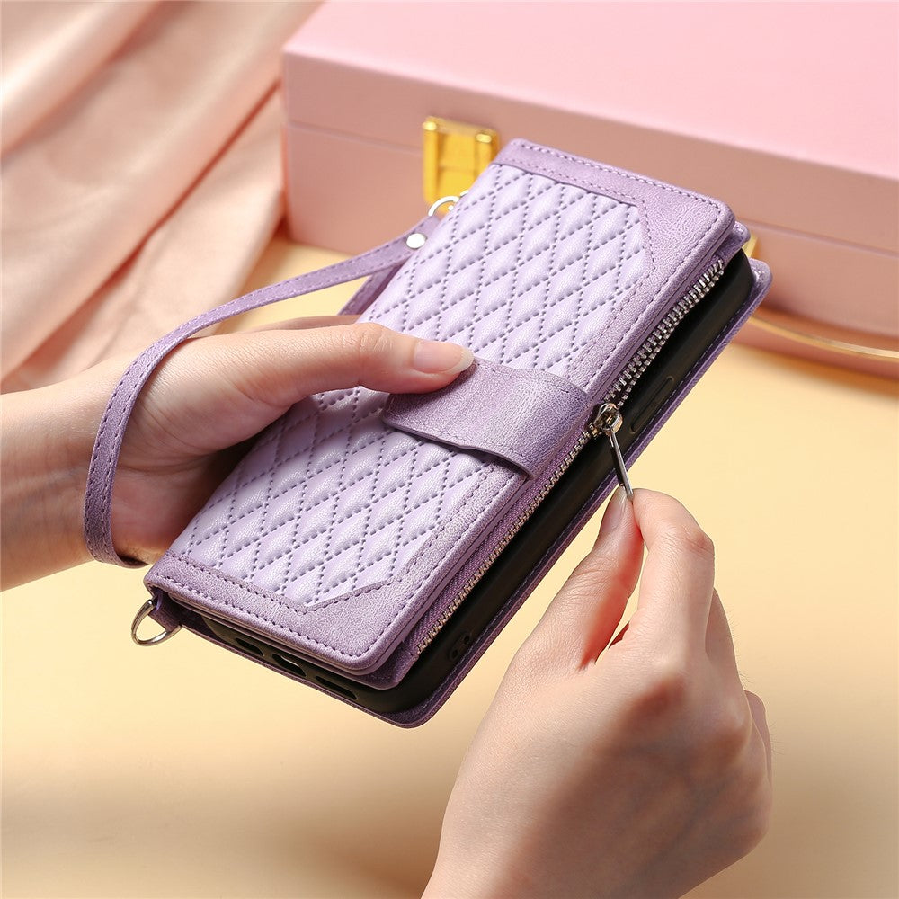 For Xiaomi Redmi 17 5G  /  17 4G Wallet Case PU Leather Phone Cover with Wrist Strap