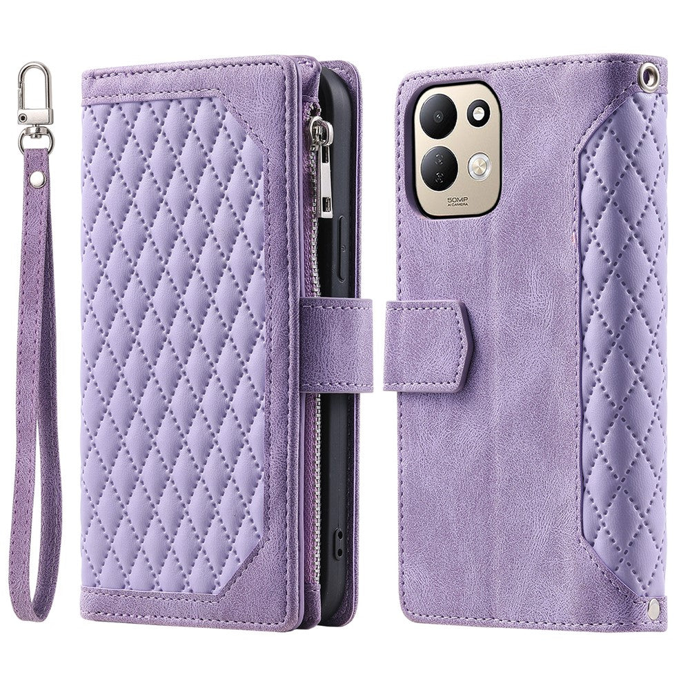 For Xiaomi Redmi 17 5G  /  17 4G Wallet Case PU Leather Phone Cover with Wrist Strap