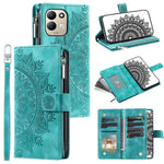 For Xiaomi Redmi 17 5G  /  17 4G Wallet Case Mandala Flower Pattern PU Leather Phone Cover with Wrist Strap