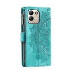 For Xiaomi Redmi 17 5G  /  17 4G Wallet Case Mandala Flower Pattern PU Leather Phone Cover with Wrist Strap