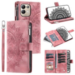 For Xiaomi Redmi 17 5G  /  17 4G Wallet Case Mandala Flower Pattern PU Leather Phone Cover with Wrist Strap
