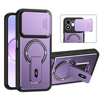 Honor 600 Smart 5G / X7e Plus 5G Cover med Slide Camera Cover Kickstand Stødsikker PC + TPU Matte Finish Telefoncover