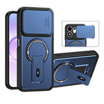 Honor 600 Smart 5G / X7e Plus 5G Cover med Slide Camera Cover Kickstand Stødsikker PC + TPU Matte Finish Telefoncover