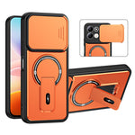 For Xiaomi Redmi 17 4G / 5G Case with Slide Camera Cover Kickstand Shockproof PC + TPU Matte Finish Phone Shell