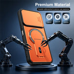 For Xiaomi Redmi 17 4G / 5G Case with Slide Camera Cover Kickstand Shockproof PC + TPU Matte Finish Phone Shell