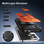 For Xiaomi Redmi 17 4G / 5G Case with Slide Camera Cover Kickstand Shockproof PC + TPU Matte Finish Phone Shell