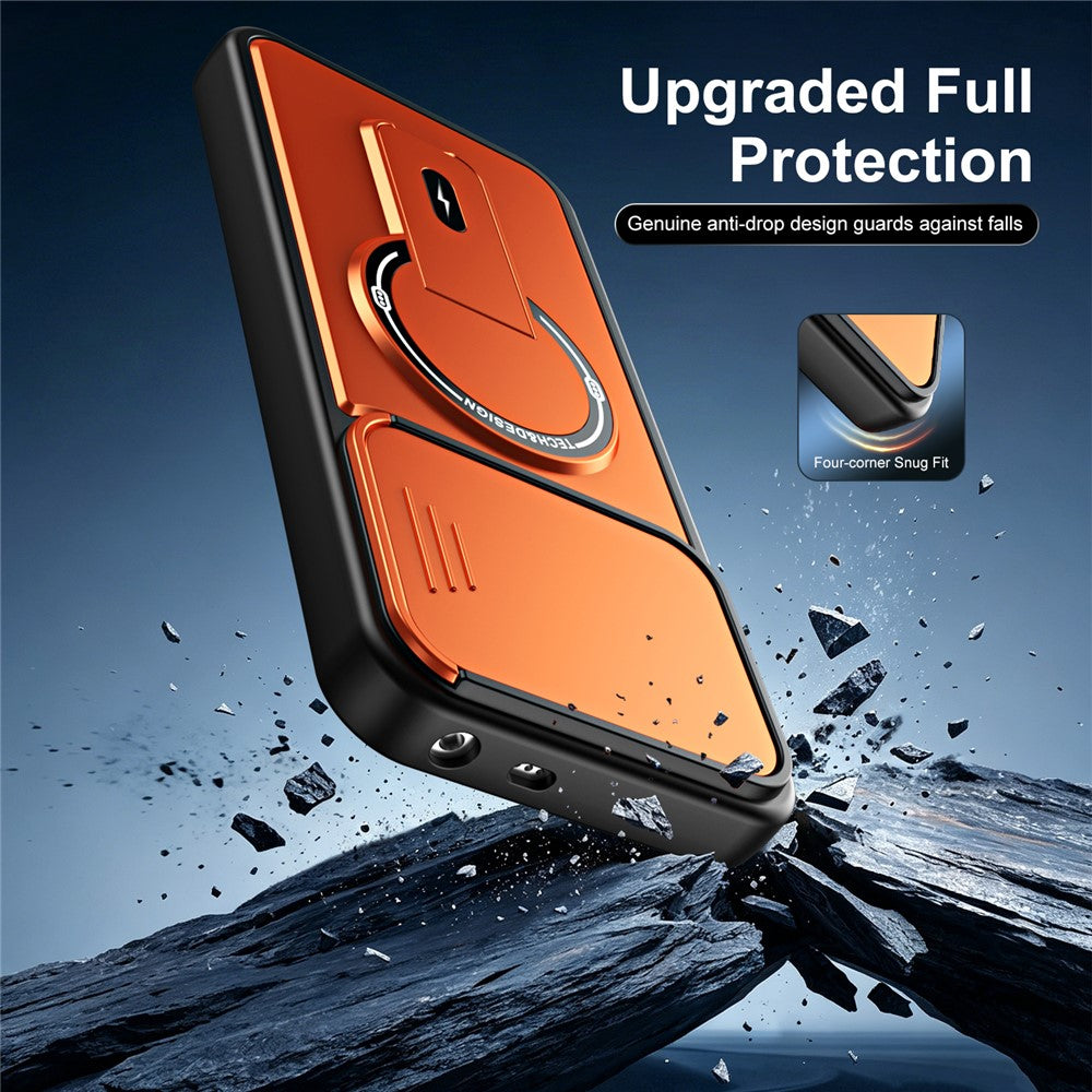 For Xiaomi Redmi 17 4G / 5G Case with Slide Camera Cover Kickstand Shockproof PC + TPU Matte Finish Phone Shell