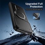For Xiaomi Redmi Note 17 Pro 5G Case with Slide Camera Cover Kickstand Shockproof PC + TPU Matte Finish Phone Shell
