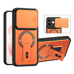 For Xiaomi Redmi Note 17 Pro 5G Case with Slide Camera Cover Kickstand Shockproof PC + TPU Matte Finish Phone Shell