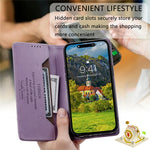 TTUDRCH Style 007 For Xiaomi Redmi 17 5G  /  17 4G Leather Case RFID Blocking Wallet Stand Phone Cover