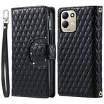 For Xiaomi Redmi 17 5G  /  17 4G Case Zipper Pocket Glitter Leather Phone Cover with Wrist Strap