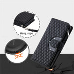 For Xiaomi Redmi 17 5G  /  17 4G Case Zipper Pocket Glitter Leather Phone Cover with Wrist Strap
