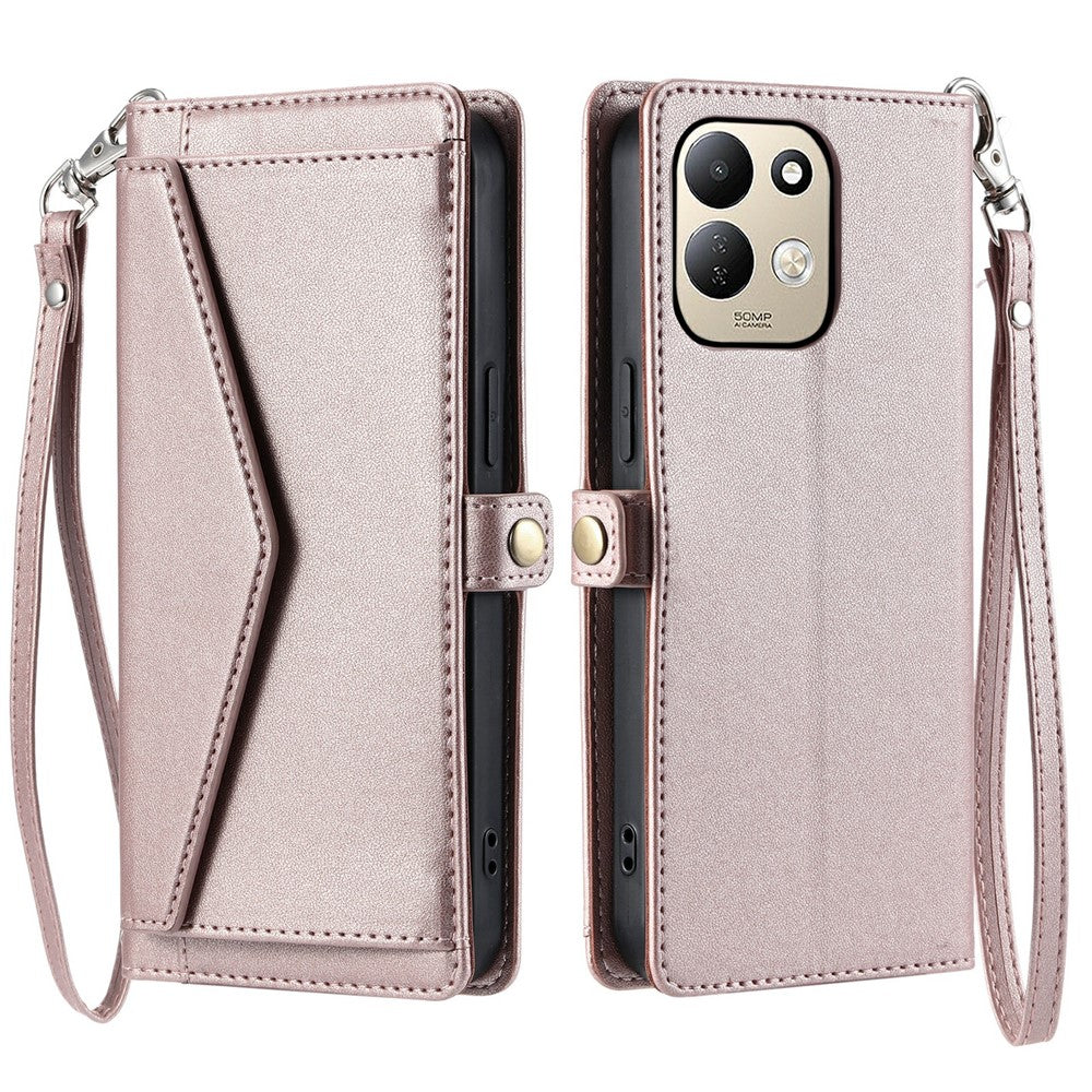 For Xiaomi Redmi 17 5G  /  17 4G Leather Case Strap Wallet Stand Phone Cover