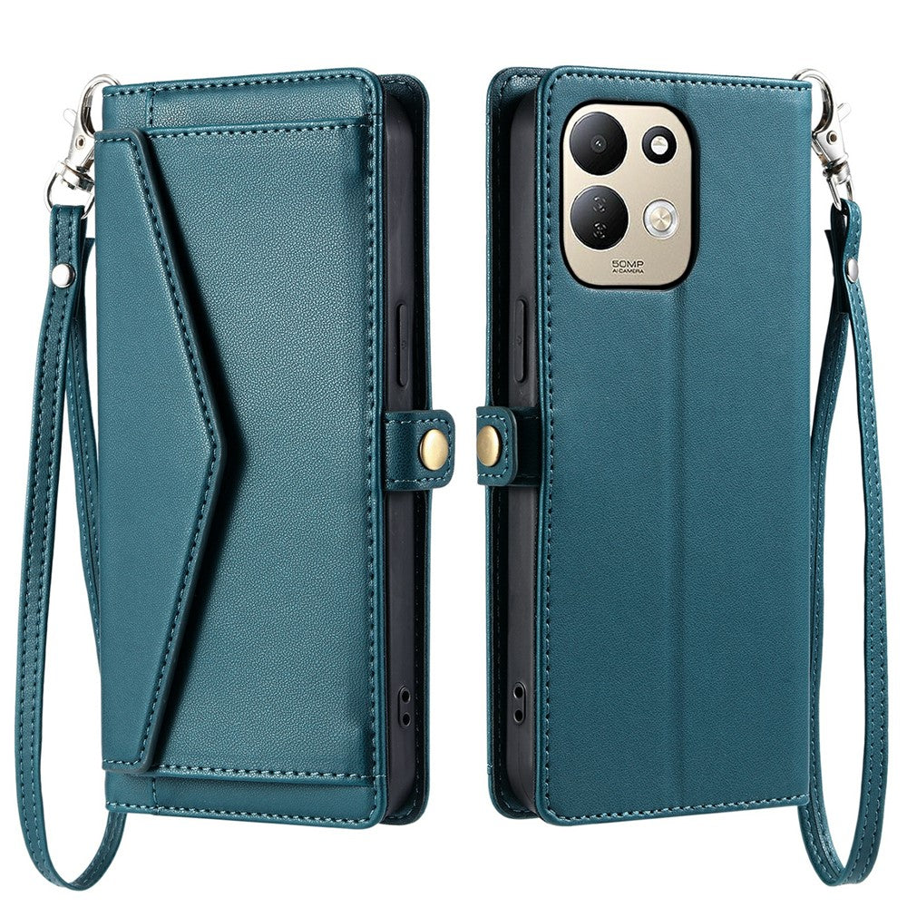 For Xiaomi Redmi 17 5G  /  17 4G Leather Case Strap Wallet Stand Phone Cover