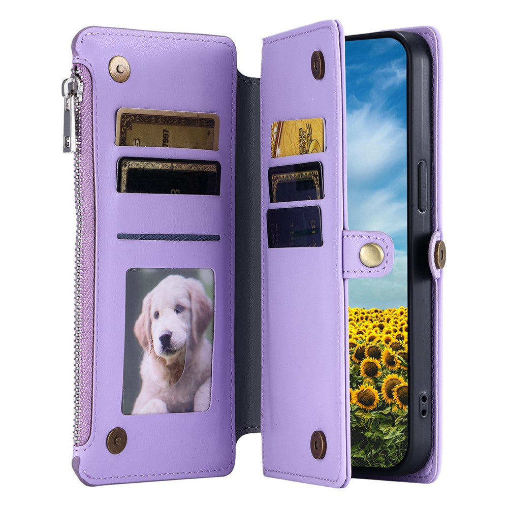 For Xiaomi Redmi 17 5G  /  17 4G Case TPU + PU Leather Wallet Phone Cover with Wrist Strap