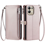 For Xiaomi Redmi 17 5G  /  17 4G Case TPU + PU Leather Wallet Phone Cover with Wrist Strap