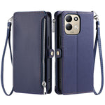 For Xiaomi Redmi 17 5G  /  17 4G Case TPU + PU Leather Wallet Phone Cover with Wrist Strap