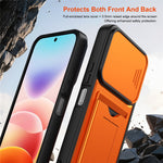Xiaomi Redmi 17 4G / 5G-skal, linsskydd, stativ, PC + TPU-mobilskal med korthållare
