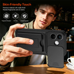 For Xiaomi Redmi Note 17 Pro 5G Case Lens Protection Kickstand PC + TPU Phone Cover with Card Holder