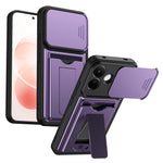 For Xiaomi Redmi Note 17 Pro 5G Case Lens Protection Kickstand PC + TPU Phone Cover with Card Holder