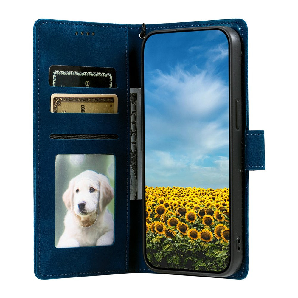 For Xiaomi Redmi 17 5G  /  17 4G Case Imprinted Totem Skin Feel Wallet Leather Phone Cover with Hand Strap