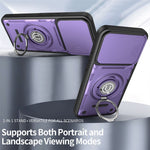 For Xiaomi Redmi Note 17 Pro 5G Case with Slide Camera Cover Ring Kickstand PC + TPU Phone Shell