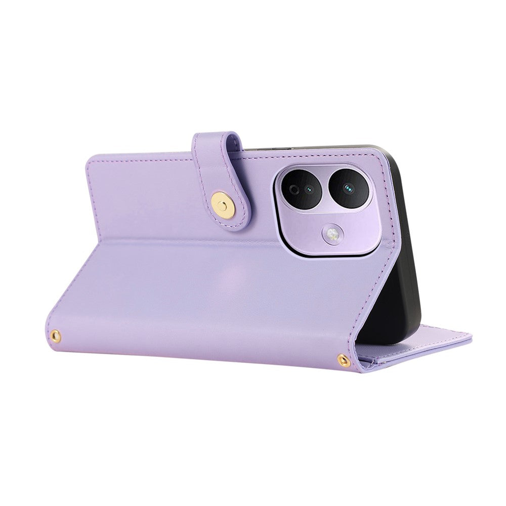 For Xiaomi Redmi Note 17 Pro 5G Phone Case Leather Cover with Wrist Strap