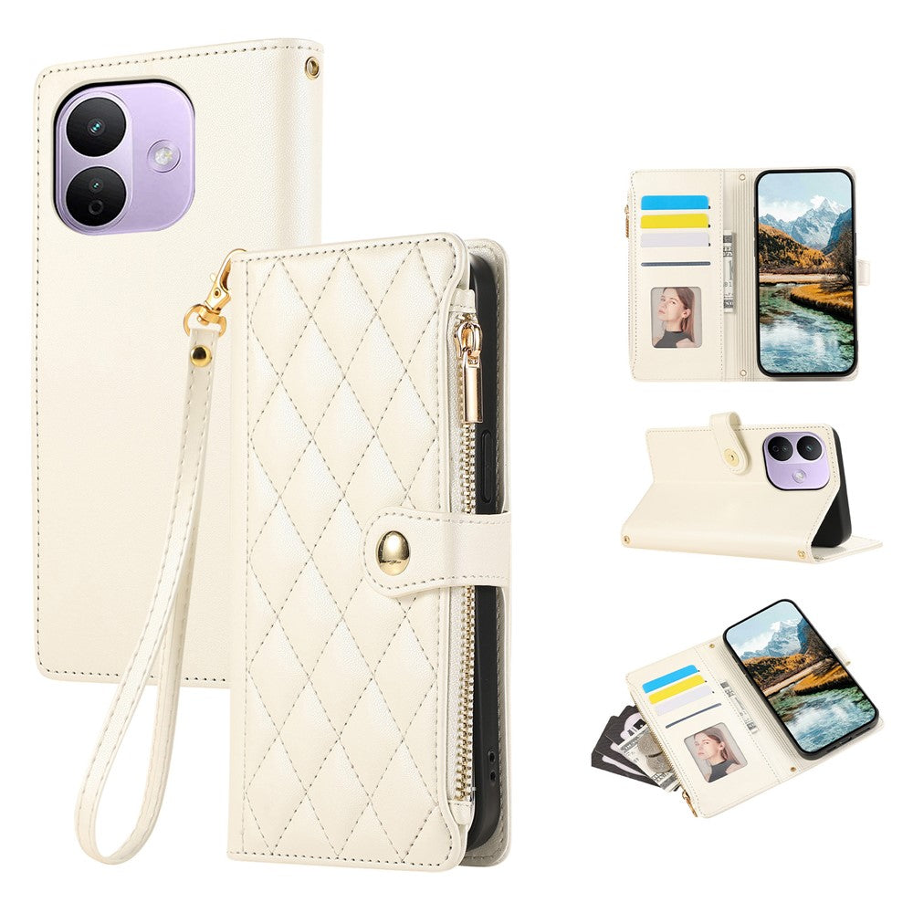 For Xiaomi Redmi Note 17 Pro 5G Phone Case Leather Cover with Wrist Strap