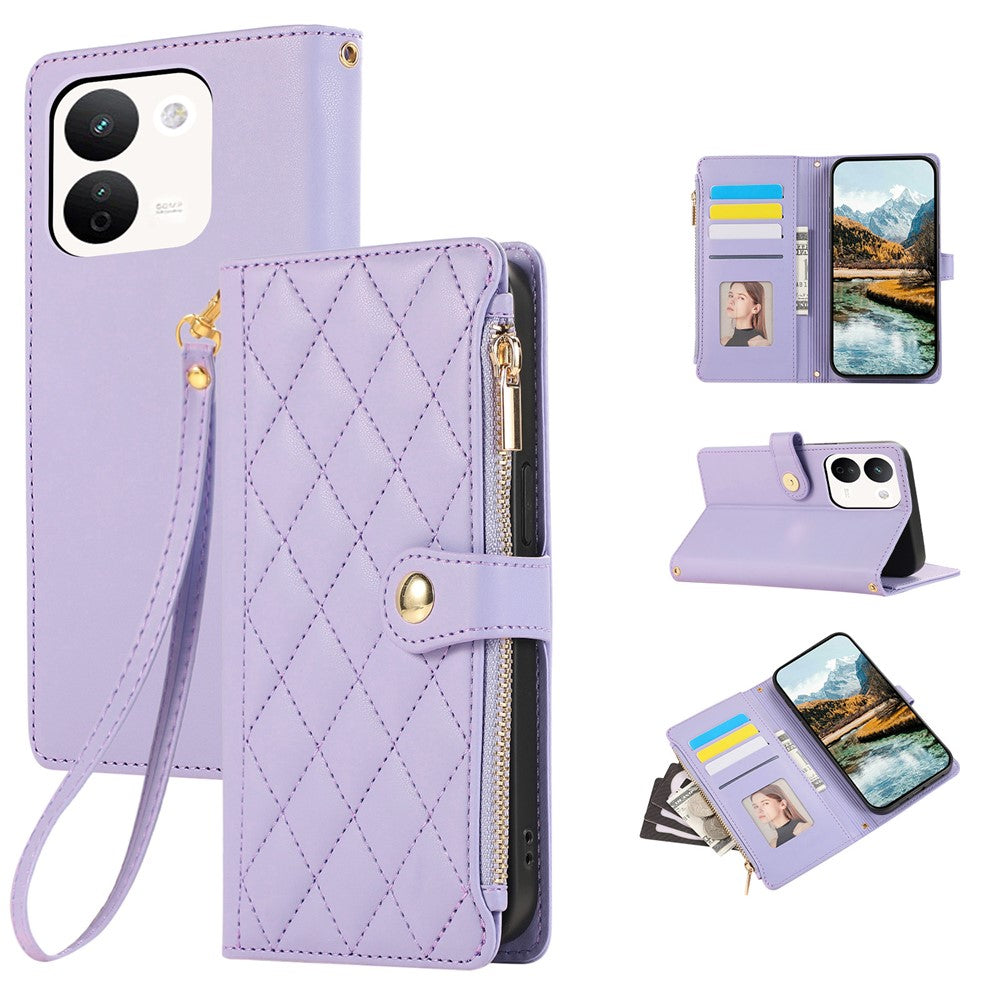 For Xiaomi Redmi Note 17 Pro Max 5G Phone Case Leather Cover with Wrist Strap