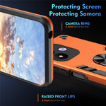 Phone Case For Xiaomi Redmi Note 17 4G (Global) / Note 17 (India / China) 5G / Note 17 5G (Global) PC + TPU Drop Defend Back Cover with Ring Kickstand