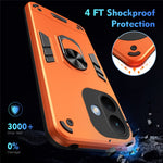 For Xiaomi Redmi Note 17 Pro 5G Case PC + TPU Drop Defend Phone Cover with Ring Kickstand
